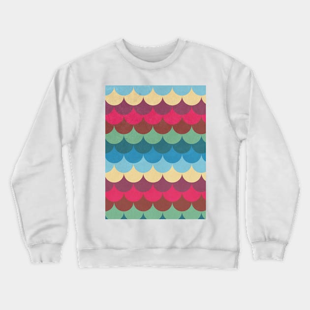 Colorful Mermaid Pattern Crewneck Sweatshirt by Tobe_Fonseca